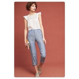Anthropologie | Terrain Cropped Utility Pants